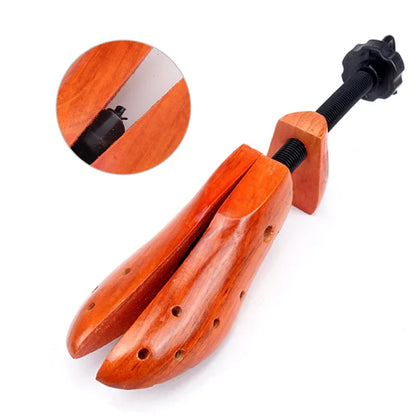 1 PCS Brown Adjustable Wooden Shoe Stretcher for Women, Small Size (EUR 34-38) - Mekamart Australia
