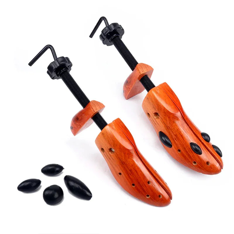 1 PCS Brown Adjustable Wooden Shoe Stretcher for Women, Small Size (EUR 34-38) - Mekamart Australia