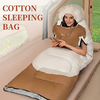 Extra Wide Mummy Sleeping Bag - 3 Season Warm & Cold Weather, Waterproof, Lightweight (with Compression Sack) - Mekamart Australia