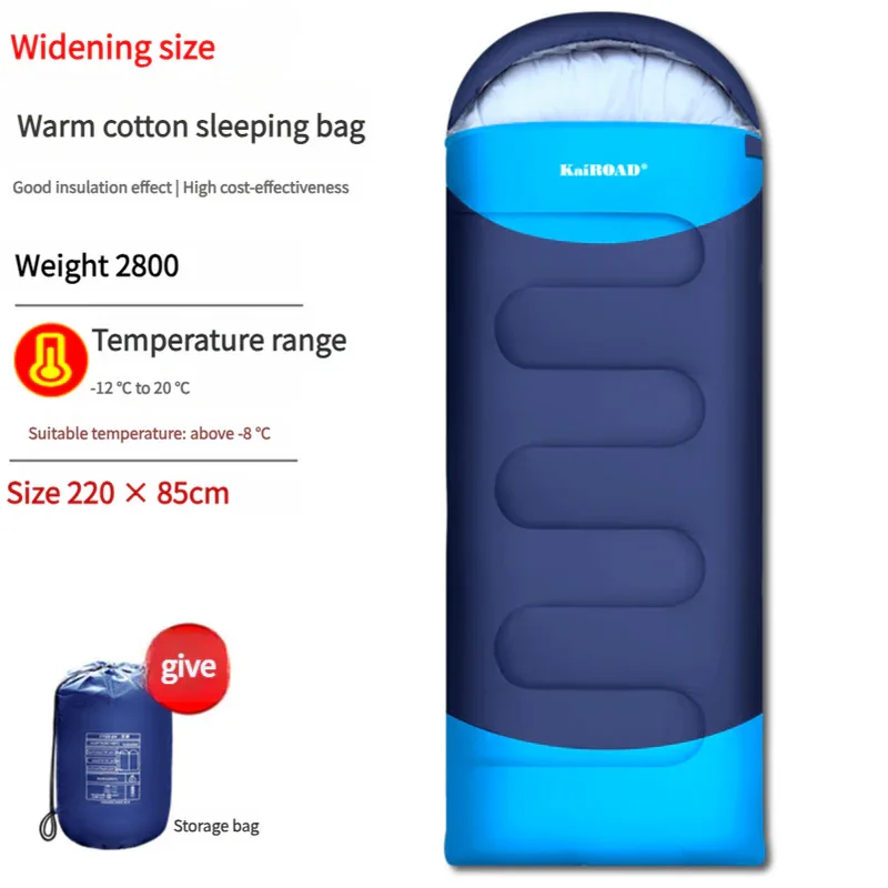 Sleeping Bag - Lightweight for Adults, Camping, Hiking, Backpacking (With accessories + eye mask + earbuds + square pillow) - Mekamart Australia