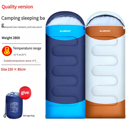 Sleeping Bag - Lightweight for Adults, Camping, Hiking, Backpacking (With accessories + eye mask + earbuds + square pillow) - Mekamart Australia