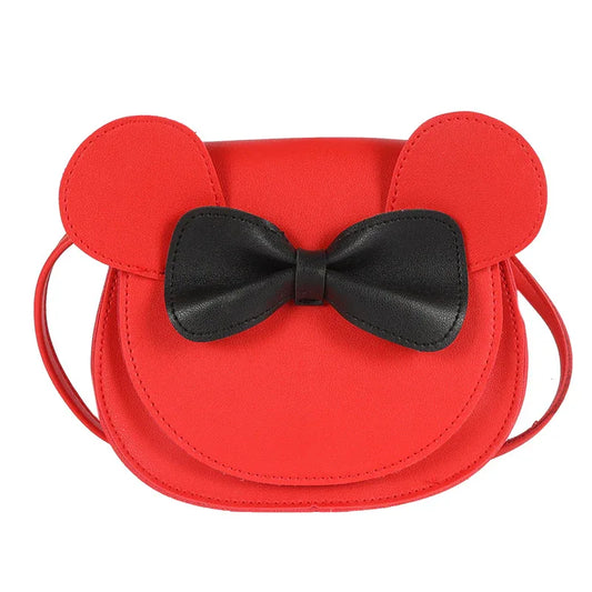 Adorable Bow Bear Crossbody Bag for Kids - Red Shoulder Bag 18*17*8cm - Mekamart Australia