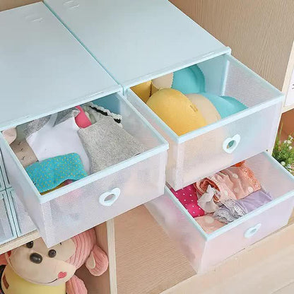 Stackable Transparent Shoe Storage Boxes with Heart-Shaped Handles (Set of 5) 31*20*12cm Pink - Mekamart Australia
