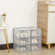 Stackable Shoe Storage Box Set - Transparent Flip-Top Organizers for Shoes (Pack of 6) 33cm(D)*23cm(W)*14cm(H) - Mekamart Australia