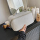 Silver Shiny Large Capacity Makeup Bag - Multi-Function Travel Toiletry Organizer, Handheld Cosmetic Storage Bag - Mekamart Australia