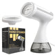 White Handheld Garment Steamer - Portable Mini Steam Iron for Home Use, Wrinkle Remover & Fabric Freshener, Small Travel-Friendly Iron for Clothes, Steam Spray Clothes Steamer - Mekamart Australia