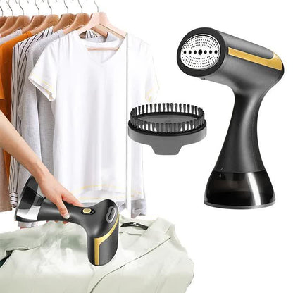 White Handheld Garment Steamer - Portable Mini Steam Iron for Home Use, Wrinkle Remover & Fabric Freshener, Small Travel-Friendly Iron for Clothes, Steam Spray Clothes Steamer - Mekamart Australia