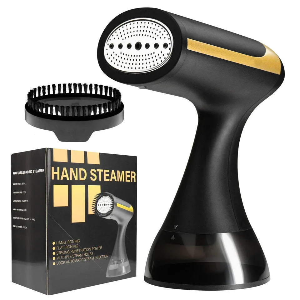 White Handheld Garment Steamer - Portable Mini Steam Iron for Home Use, Wrinkle Remover & Fabric Freshener, Small Travel-Friendly Iron for Clothes, Steam Spray Clothes Steamer - Mekamart Australia