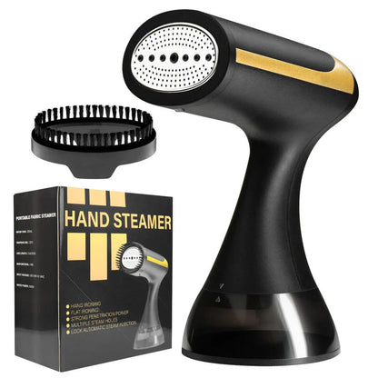White Handheld Garment Steamer - Portable Mini Steam Iron for Home Use, Wrinkle Remover & Fabric Freshener, Small Travel-Friendly Iron for Clothes, Steam Spray Clothes Steamer - Mekamart Australia