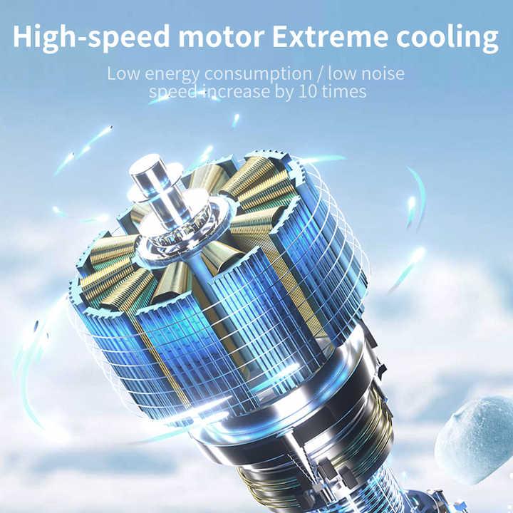 Black Portable Handheld High-Speed Cooling Fan - Perfect for Outdoor Camping - Mekamart Australia