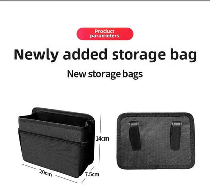 Grey Upgraded Waterproof Car Storage Bag - Multi-Position Hanging Organizer - Mekamart Australia
