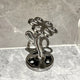 Silver Gray Creative Ceramic Toothbrush Holder - Makeup Brush & Eyebrow Pencil Organizer for Bathroom, Stylish and Practical Toothbrush Stand - Mekamart Australia