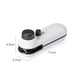 White Portable Mini Food Vacuum Sealer - Convenient Household Snack Bag Sealing Machine - Mekamart Australia
