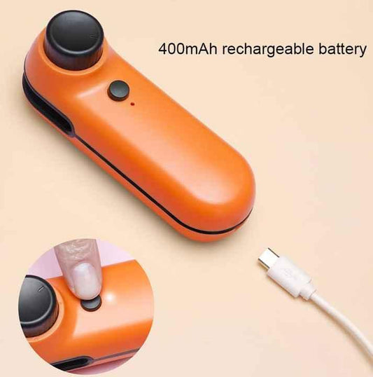 White Portable Mini Food Vacuum Sealer - Convenient Household Snack Bag Sealing Machine - Mekamart Australia