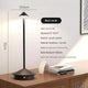 Black Modern Minimalist Aluminum LED Mushroom Night Light - Creative Bedside Atmosphere Lamp for Dining Room and Bedroom - Mekamart Australia
