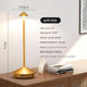 Gold Modern Minimalist Aluminum LED Mushroom Night Light - Creative Bedside Atmosphere Lamp for Dining Room and Bedroom - Mekamart Australia