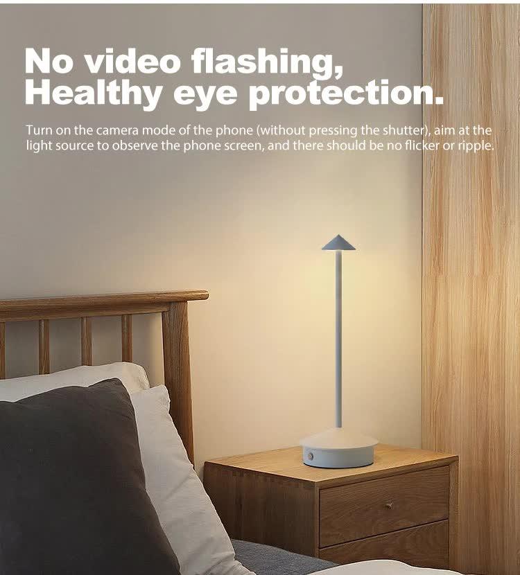 Brown Modern Minimalist Aluminum LED Mushroom Night Light - Creative Bedside Atmosphere Lamp for Dining Room and Bedroom - Mekamart Australia