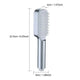 Silver Handheld Shower Head with Silicone Brush and Massage Function – High-Pressure Water Spray - Mekamart Australia