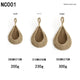 Khaki 3-Piece Wall-Mounted Cotton Rope Storage Baskets – Large, Medium, and Small Hand-Woven Fruit/Vegetable/Storage Nets (Large weight 300g, Medium weight 230g, Small weight 200g) - Mekamart Australia