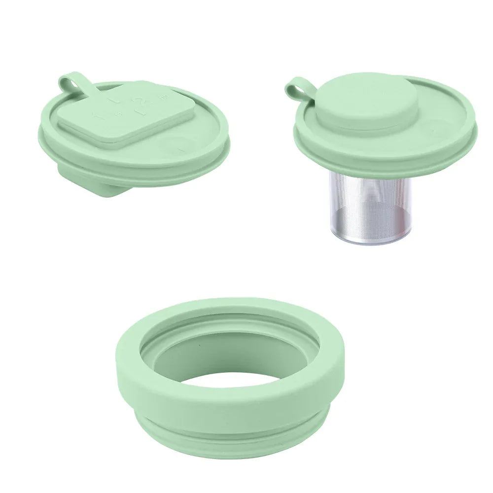 Green 40oz Silicone Replacement Coffee and Pill Mug Lid - BPA-Free, Leak-Proof, Dishwasher Safe - Mekamart Australia
