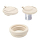 Off White 40oz Silicone Replacement Coffee and Pill Mug Lid - BPA-Free, Leak-Proof, Dishwasher Safe - Mekamart Australia