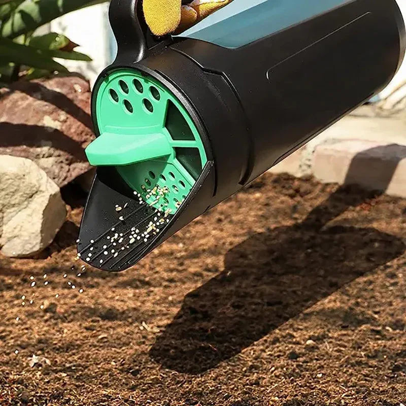 Garden Lawn Seed Spreader and Snow Salt Dispenser – Portable Handheld Seeder - Mekamart Australia