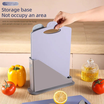 Double-Sided Antibacterial Kitchen Chopping Board Set with Non-Slip Base and Food-Specific Tabs - 3-Piece Set - Mekamart Australia