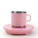 Pink Multifunctional Cooling and Heating Cup with Mug - 10W Rapid Temperature Adjustment - Mekamart Australia