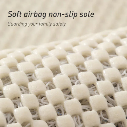 Gray Non-Slip Loofah-Style Bathroom Mat - Quick-Dry and Soft 44*75cm - Mekamart Australia