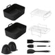 9-Piece Air Fryer Accessories Set - Silicone Liners, Grill Racks, Cooking Tools - Mekamart Australia