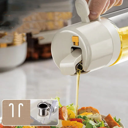 550ml Oil Sprayer and Pourer Bottle - Dual Function for Cooking - Mekamart Australia