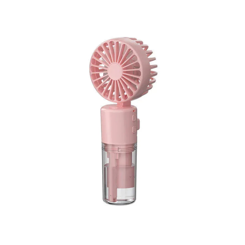 Portable 4-Speed Mini Spray Fan with Moisturizing Function - F2 Pink (2PCS) - Mekamart Australia