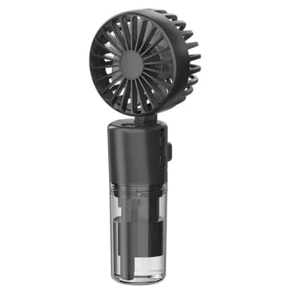Portable 4-Speed Mini Spray Fan with Moisturizing Function - F2 Black (2PCS) - Mekamart Australia