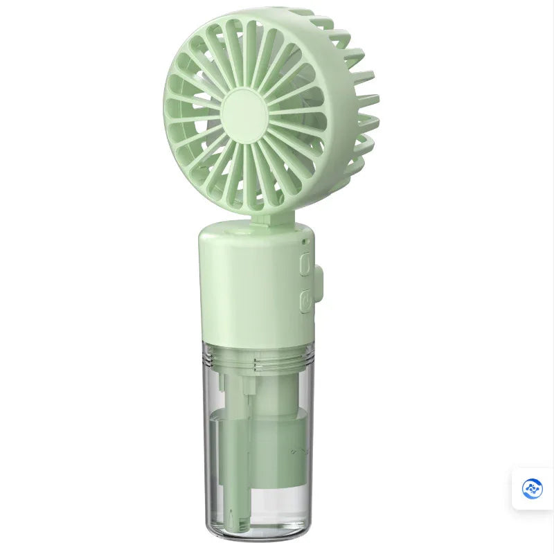 Portable 4-Speed Mini Spray Fan with Moisturizing Function - F2 Green (2PCS) - Mekamart Australia