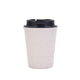 White 350ml Wheat Straw Double-Layer Coffee Cup - Eco-Friendly and Lightweight - Mekamart Australia