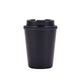 Black 350ml Wheat Straw Double-Layer Coffee Cup - Eco-Friendly and Lightweight - Mekamart Australia