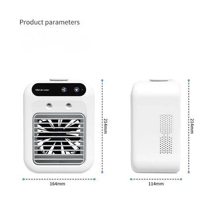 Portable Mini Air Cooler L7 with 500ml Water Tank and Humidifier Function - Mekamart Australia