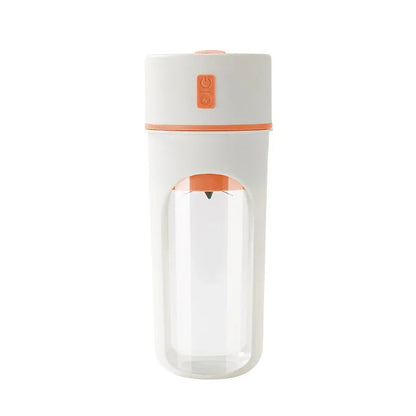 Orange Portable USB Rechargeable Juicer Bottle - 2-in-1 Blender and Drink Cup, 480mL - Mekamart Australia
