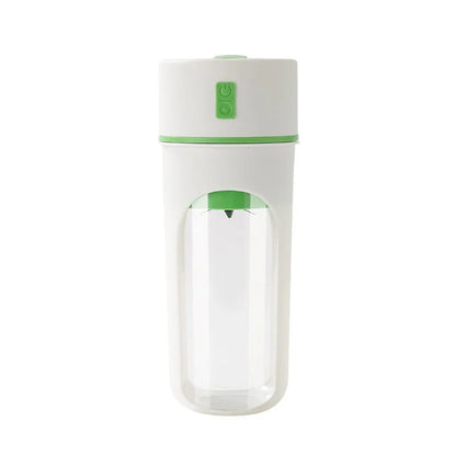 Green Portable USB Rechargeable Juicer Bottle - 2-in-1 Blender and Drink Cup, 480mL - Mekamart Australia