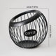 Black Handcrafted Coffee Capsule Storage Basket - Vintage Iron Art Design - Mekamart Australia