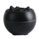 Volcanic Flame Aroma Diffuser (Black Crack Style)- 360ml Ultrasonic Humidifier with 7-Color LED Light and Adjustable Mist for Home and Office - Mekamart Australia