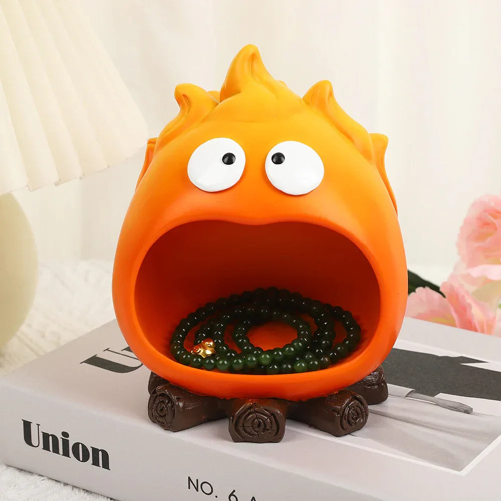 Creative Cartoon Flame Key Holder Tray - Fun and Decorative Storage for Entryway or Living Room - Mekamart Australia
