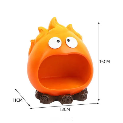 Creative Cartoon Flame Key Holder Tray - Fun and Decorative Storage for Entryway or Living Room - Mekamart Australia