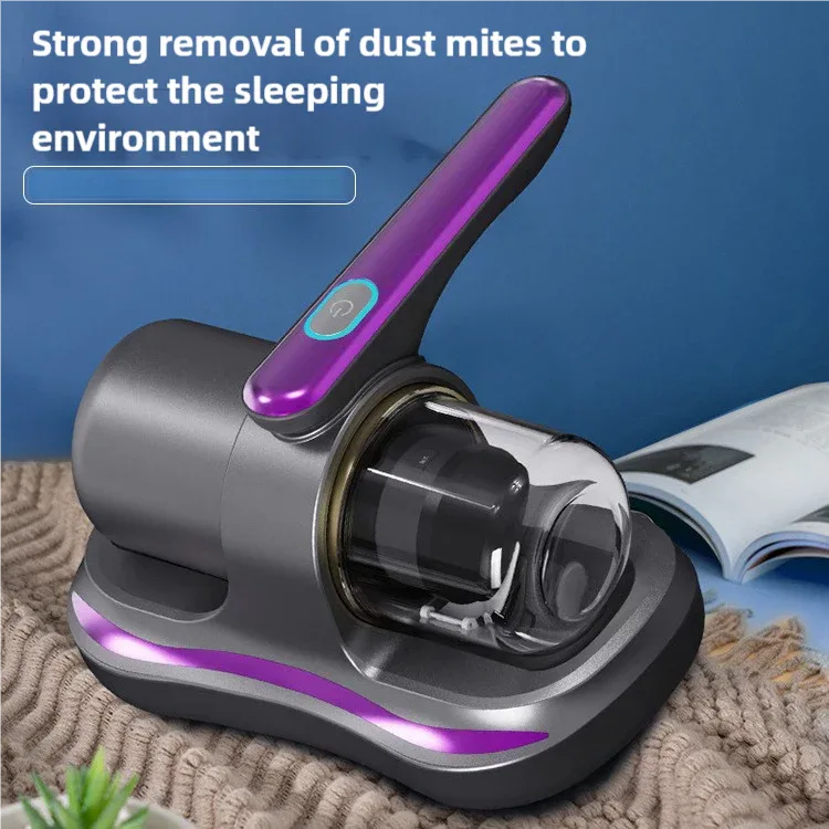 Blue Handheld Dust Mite Vacuum Cleaner - Cordless, High Suction Power, USB Rechargeable - Mekamart Australia