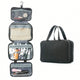 Black Multipurpose Portable Travel Toiletry Bag - Waterproof Cosmetic Organizer with Zipper - Mekamart Australia