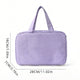 Purple Multipurpose Portable Travel Toiletry Bag - Waterproof Cosmetic Organizer with Zipper - Mekamart Australia