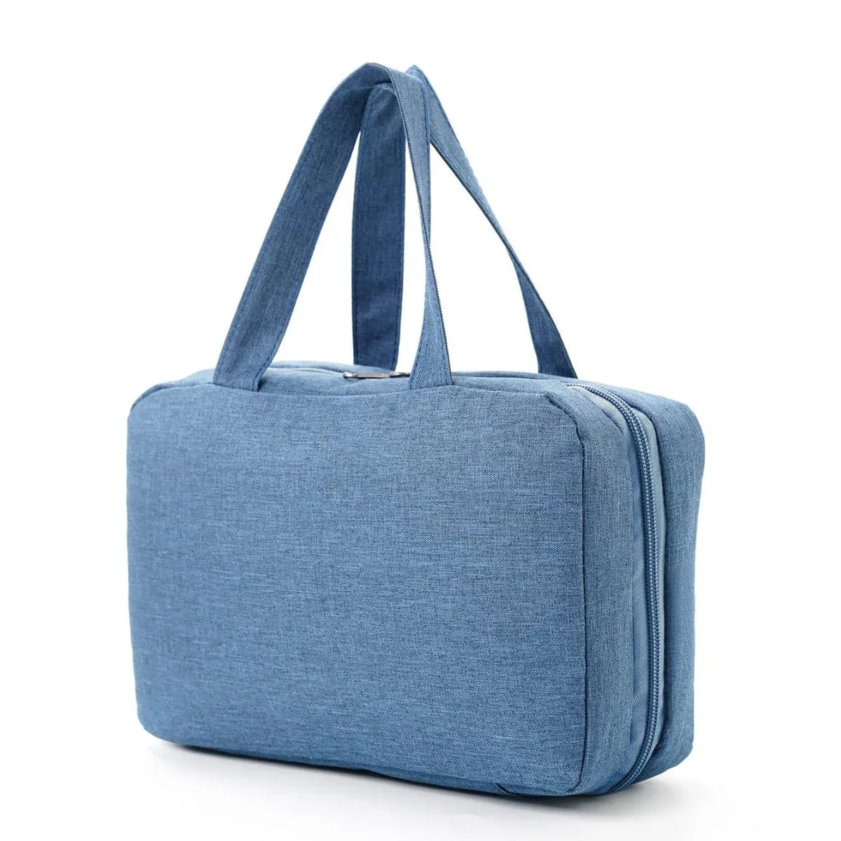 Blue Multipurpose Portable Travel Toiletry Bag - Waterproof Cosmetic Organizer with Zipper - Mekamart Australia
