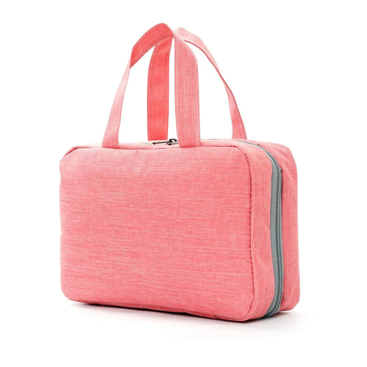 Pink Multipurpose Portable Travel Toiletry Bag - Waterproof Cosmetic Organizer with Zipper - Mekamart Australia