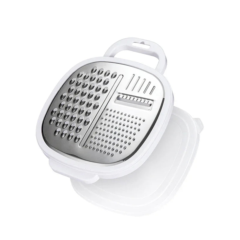 2PCS Multifunctional Kitchen Grater - Stainless Steel Cheese, Vegetable, and Fruit Shredder with Handle - Mekamart Australia