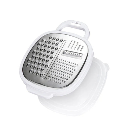 2PCS Multifunctional Kitchen Grater - Stainless Steel Cheese, Vegetable, and Fruit Shredder with Handle - Mekamart Australia